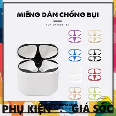 Miếng Dán Kim Loại Bảo Vệ AirPods Pro - Chống Bám Bẩn, Chống Bụi, Dễ Dàng Lắp Đặt và Thay Thế - Phụ Kiện Thời Trang Cao Cấp