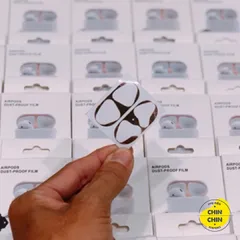 Miếng Dán Kim Loại Bảo Vệ AirPods Pro - Chống Bám Bẩn, Chống Bụi, Dễ Dàng Lắp Đặt và Thay Thế - Phụ Kiện Thời Trang Cao Cấp