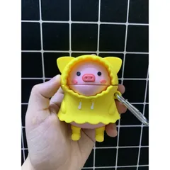 Vỏ Bọc AirPods Heo Con Áo Vàng - Case Silicon Dẻo Cho Tai Nghe AirPods 1 2, Phụ Kiện Đáng Yêu Cho Fan Của Bạn