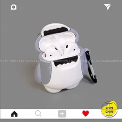 Vỏ Bọc Airpods Cá Mập - Case Silicon Dẻo Chất Lượng Cho Hộp Sạc Tai Nghe AirPods 1, 2, PRO - Phụ Kiện Cute, Độc Đáo