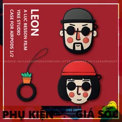 Vỏ Bọc Silicon Airpods Leon Film - Case Hộp Sạc Tai Nghe AirPods 1 2 Chất Liệu Dẻo, Thiết Kế Đẹp, Phụ Kiện Thời Trang