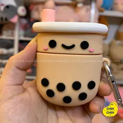 Case Silicone Mềm Vỏ Bao Airpod 1 2 - Trà Sữa Trân Châu Dễ Thương, Vỏ Đựng Tai Nghe Không Dây Airpods 1 2