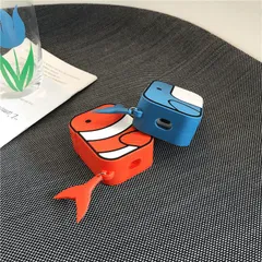 Vỏ Bọc Airpods Silicon Dẻo - Case Airpod Cá Nemo / Cá Voi Chất Lượng Cho AirPods 1 2 - Phụ Kiện Siêu Cute