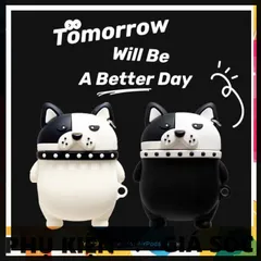 Vỏ Bọc AirPods Chó Mafia - Case Silicon Dẻo Cho Hộp Sạc Tai Nghe AirPods 1 2 - Phụ Kiện Thời Trang Cá Tính