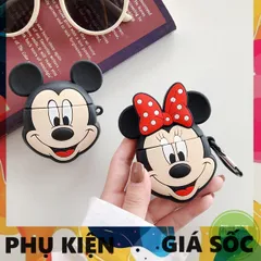 Vỏ Bọc Silicon Dẻo AirPods 1 2 - Hoco Minnie Đeo Nơ - Phụ Kiện Tai Nghe Thời Trang Cho Hộp Sạc AirPods