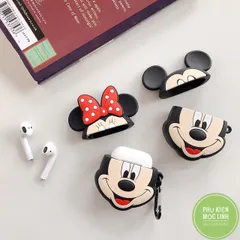 Vỏ Bọc Silicon Dẻo AirPods 1 2 - Hoco Minnie Đeo Nơ - Phụ Kiện Tai Nghe Thời Trang Cho Hộp Sạc AirPods