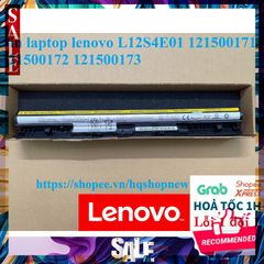 Pin Laptop Lenovo L12S4E01 4 Cell - Pin Chính Hãng Đen Bảo Hành 100% - Phù Hợp Mẫu 121500171, 121500172, 121500173