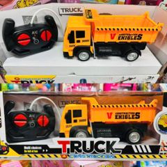 Xe ô tô công trình xây dựng điều khiển từ xa chạy bằng pin, có đèn mã 998