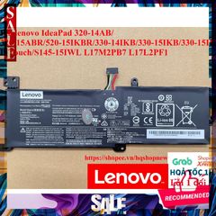 Pin Lenovo IdeaPad 320/330/520 Laptop - Thay Thế L17M 7.56V 30Wh - Pin Mới 100% với Bảo Hành Chính Hãng