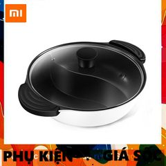 Nồi Lẩu 2 Ngăn 2 Vị Xiaomi Mijia 4L - Nồi Hấp Dẫn Chất Liệu Nhôm Inox 430 An Toàn, Phù Hợp Với Bếp Từ, Dễ Dàng Vệ Sinh