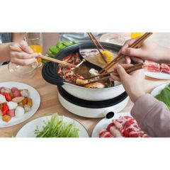 Nồi Lẩu 2 Ngăn 2 Vị Xiaomi Mijia 4L - Nồi Hấp Dẫn Chất Liệu Nhôm Inox 430 An Toàn, Phù Hợp Với Bếp Từ, Dễ Dàng Vệ Sinh