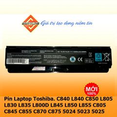 Pin Thay Thế Laptop Toshiba - Dung Lượng 4400mAh-5200mAh, Tương Thích C840, L840, C850, L805, L830, L835, L800D, L845, L850, L855