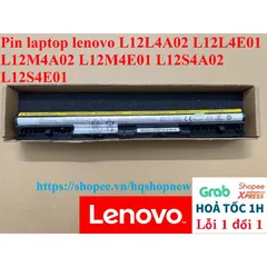 Pin Laptop Lenovo 4 Cell Đen - Thay thế cho L12L4A02 L12L4E01 L12M4A02 L12M4E01 L12S4A02 L12S4E01 - Bảo hành 100% mới chính hãng