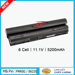 Pin Laptop DELL E6220 E6230 E6320 E6330 E5220 - Pin Lion 6 Cell 4400-5200mAh, Hàng Mới, Bảo Hành 9 Tháng