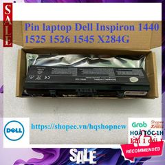 Pin Laptop Dell Inspiron 1440 1525 1526 1545 X284G - 6 Cell, Mới 100%, Chính Hãng, Đen, Thời Gian Sử Dụng Lâu Dài