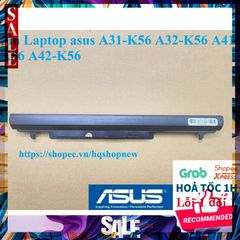 Pin Laptop ASUS A31-K56 A32-K56 A41-K56 A42-K56 - 6 Cell Mới 100% Chính Hãng, Bảo Hành Đổi Mới, Màu Đen