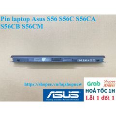 Pin Laptop Asus S56 S56C S56CA S56CB - 4 Cell Đen, Hàng Nhập Khẩu Chính Hãng, Bảo Hành Đổi Mới 100%