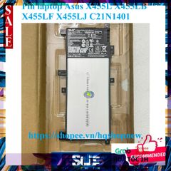 Pin Laptop Asus X455L/X455LB/X455LF/X455LJ C21N1401 Chính Hãng - Pin Mới 100%, Bảo Hành Đổi Mới 100%