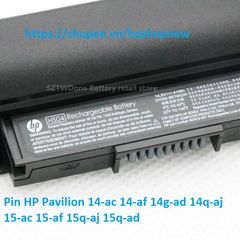 Pin Laptop Chính Hãng HP Pavilion 14/15, Thay Thế HS03 HS04 - Chất Lượng Đảm Bảo, 100% Mới, Tương Thích Nhiều Mẫu