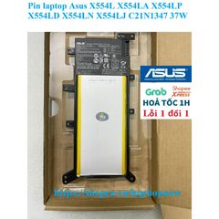 Pin Laptop Chính Hãng Asus C21N1347 37W - Tương Thích X554L, X554LA, X554LP, X554LD, X554LN, X554LJ - Giao Hàng An Toàn
