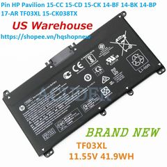 Pin Laptop HP Pavilion 15-CC 15-CD 15-CK 14-BF 14-BK 14-BP 17-AR TF03XL - Pin Chất Lượng Cao, Thay Thế Chính Hãng 100%