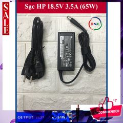 Sạc Laptop HP 65W Chân Tròn To 18.5V - 3.5A Cao Cấp Nhập Khẩu, Bảo Hành 12 Tháng, Dùng Cho Máy Card On