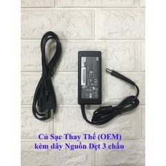 Sạc Laptop HP 65W Chân Tròn To 18.5V - 3.5A Cao Cấp Nhập Khẩu, Bảo Hành 12 Tháng, Dùng Cho Máy Card On