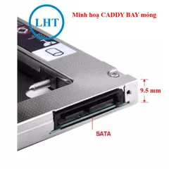 Khay Ổ Cứng Caddy Bay HDD SSD SATA 3 9.5mm/12.7mm Nhôm - Thêm Ổ Cứng Thứ 2 cho Laptop, Tương Thích Nhiều Thương Hiệu