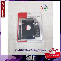 Khay Ổ Cứng Laptop Caddy Bay Mỏng 9.5mm Chuẩn SATA 3.0 - Lắp Thêm SSD/HDD Cho Máy Tính Xách Tay