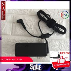 Sạc Laptop Lenovo Ideapad 20V-2.25A - Chân Nhỏ 4.0mm x 1.7mm - Bảo Hành 12 Tháng - Thay Thế cho 100-14IBY, 110-14ISK, 100-15IBD