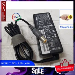Sạc Lenovo 20V 3.25A 65W Chân Kim To - Tặng Kèm Dây Nguồn Cho Laptop Thinkpad và IBM, Bảo Hành 12 Tháng