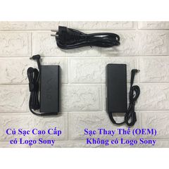 Sạc Laptop Sony 19.5V - 3.9A - 65W Nhập Khẩu, Adapter Chất Lượng Cao Kèm Dây Nguồn - Bảo Hành 12 Tháng