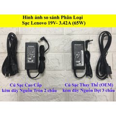 Sạc Laptop Lenovo 19V-3.42A - Adapter Chính Hãng cho G460 G470 G480 G450 - Tặng Dây Nguồn & Bảo Hành 12 Tháng