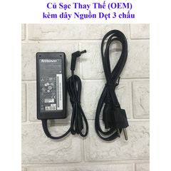 Sạc Laptop Lenovo 19V-3.42A - Adapter Chính Hãng cho G460 G470 G480 G450 - Tặng Dây Nguồn & Bảo Hành 12 Tháng