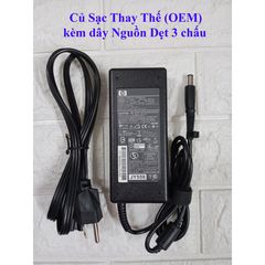 Sạc Laptop HP 19V 4.74A 90W Chân Kim To - Thay Thế cho HP 8460 8470 8560P 8570P, Bảo Hành 12 Tháng