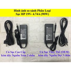 Sạc Laptop HP 19V 4.74A 90W Chân Kim To - Thay Thế cho HP 8460 8470 8560P 8570P, Bảo Hành 12 Tháng