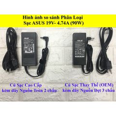 Sạc Laptop Asus 90W K55V K45V K55VD 19V 4.74A - Adapter Chân Thường 5.5mm x 2.5mm, Bảo Hành 12 Tháng, Chất Lượng Cao
