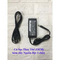 Sạc Laptop HP Probook 4430s 4431s 4441s 18.5V 3.5A 65W Chân Kim To 7.4mm x 5.0mm - Sạc Cao Cấp Nhập Khẩu, Bảo Hành 12 Tháng