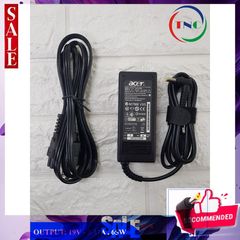 Sạc Laptop Acer 19V 3.42A 65W - Adapter Chất Lượng Cao Kèm Dây Nguồn - Bảo Hành 12 Tháng, Thay Thế OEM