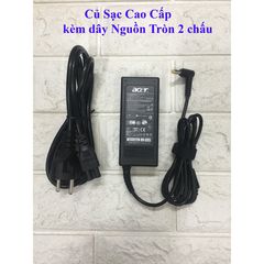 Sạc Laptop Acer 19V 3.42A 65W - Adapter Chất Lượng Cao Kèm Dây Nguồn - Bảo Hành 12 Tháng, Thay Thế OEM