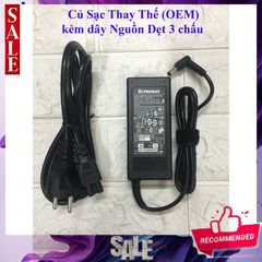 Sạc Laptop Lenovo G460 G230 G430 G450 19V 3.42A 65W - Chân Cắm 5.5mm x 2.5mm, 12 tháng bảo hành, hàng nhập khẩu chính hãng
