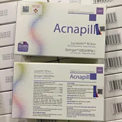 Viên Uống Acnapill Hỗ Trợ Giảm Mụn Trứng Cá, Kiềm Dầu - Dành Cho Da Dầu, Hỗ Trợ Làm Sạch Da, Giảm Viêm - Hộp 30 Viên