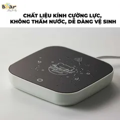 Đế làm nóng Bear DRBD-C16J5 - Tiết kiệm năng lượng 16W, cảm biến nhiệt an toàn cho bếp từ, phù hợp nhiều chất liệu gốm, sứ, thủy tinh
