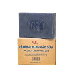 Xà Bông Than Gáo Dừa Noom 100g - Sản Phẩm Tự Nhiên Hỗ Trợ Mụn Lưng, Làm Sạch Da, Detox Thoáng Mát, Dành Cho Mọi Loại Da