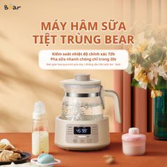 Máy Đun Nước Hâm Sữa Bear WW-4H12L - Đa Chức Năng Hâm Sữa, Pha Bột, Khử Clo, Chất Liệu An Toàn, Dung Tích 1.2L