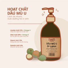 Dầu Mù U Ép Lạnh 100ml Noom - Tinh Dầu Thiên Nhiên Nuôi Dưỡng Da, Chống Viêm, Phù Hợp Với Mọi Loại Da