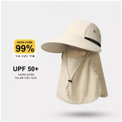Mũ Chống Nắng Rộng Vành 360° Thoáng Khí - Bảo Vệ Da Toàn Diện Khỏi Tia UV - Phụ Kiện Du Lịch Thời Trang Nam Nữ