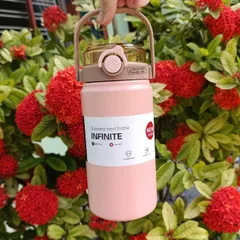 Bình Giữ Nhiệt Inox 316 Chính Hãng 1000ML - Chống Rò Rỉ, Có Ống Hút Tiện Lợi, Phong Cách Sang Trọng, Dùng Cho Học Sinh, Văn Phòng