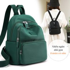 Balo Nữ Mini Thời Trang - Chất Nylon Chống Nước, Nhỏ Gọn, Tiện Lợi, Phong Cách Trẻ Trung, 9 Màu Cá Tính