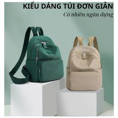Balo Nữ Mini Thời Trang - Chất Nylon Chống Nước, Nhỏ Gọn, Tiện Lợi, Phong Cách Trẻ Trung, 9 Màu Cá Tính